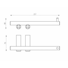 Бумагодержатель ABBER Osten 316 AA1831BST сталь брашированная