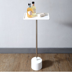 Стойка для ванной комнаты ABBER Stein AS1635 белая матовая