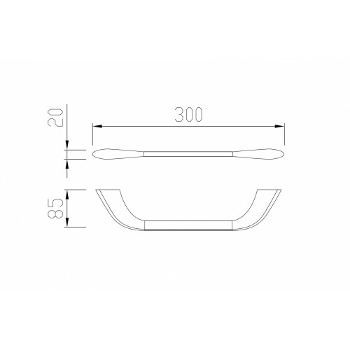 Полотенцедержатель ABBER Nord AA1551B черный матовый