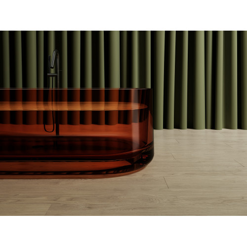 Прозрачная ванна ABBER Kristall AT9708Opal коричневая