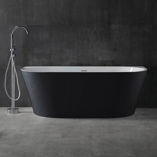 Акриловая ванна ABBER AB9216-1.7MB черная матовая