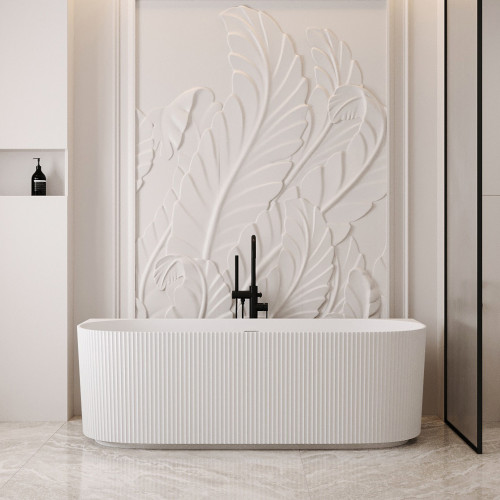 Ванна из искусственного камня ABBER Stein AS9630 белая матовая