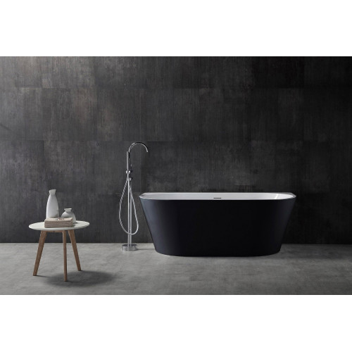 Акриловая ванна ABBER AB9216-1.7MB черная матовая