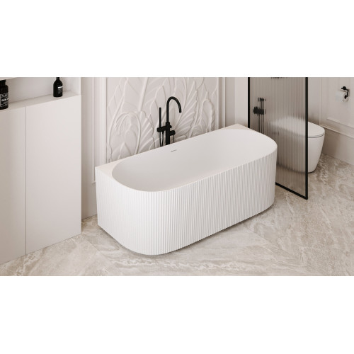 Ванна из искусственного камня ABBER Stein AS9630 белая матовая