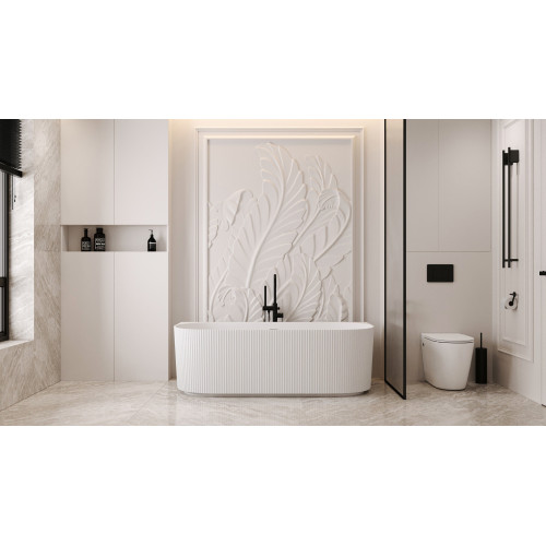 Ванна из искусственного камня ABBER Stein AS9630 белая матовая