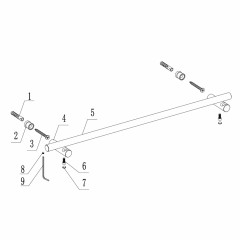Полотенцедержатель ABBER Osten 316 AA1856BST сталь брашированная