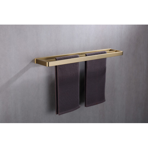 Полотенцедержатель двойной ABBER Westen AA1756G золото матовое