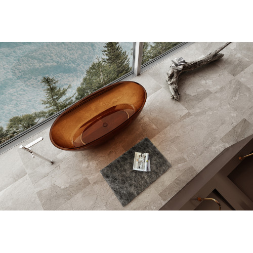 Прозрачная ванна ABBER Kristall AT9701Opal коричневая