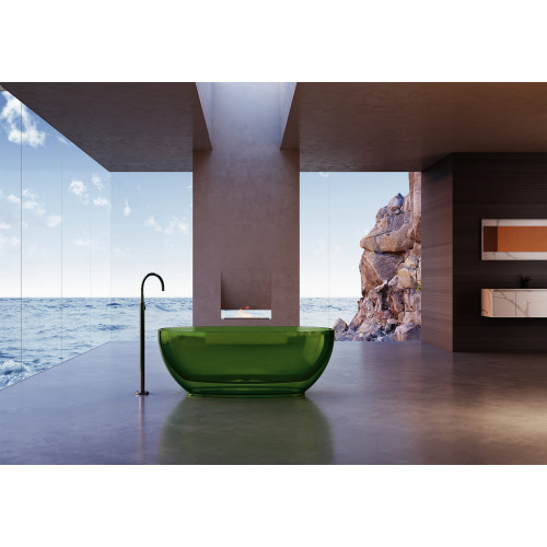 Прозрачная ванна ABBER Kristall AT9703Emerald зеленая