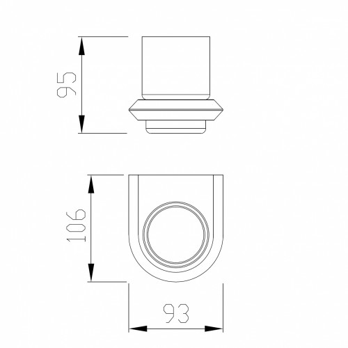 Стакан для зубных щеток ABBER Nord AA1556 хром