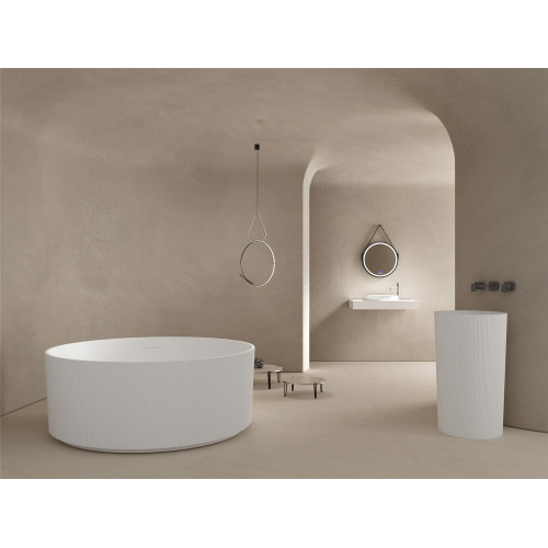 Ванна из искусственного камня ABBER Stein AS9679 белая матовая