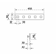 Вешалка ABBER Stein AS1650 белая матовая