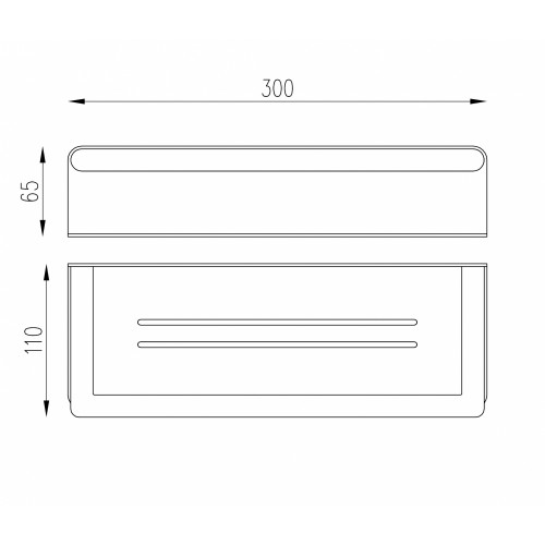 Полка ABBER Osten 316 AA1862BG золото брашированное