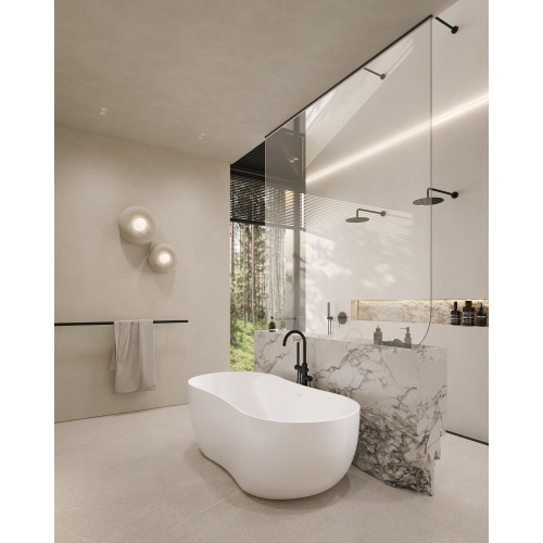 Ванна из искусственного камня ABBER Stein AS9604 белая матовая