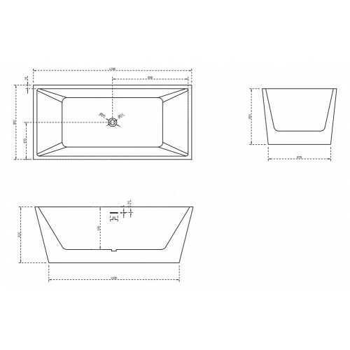 Акриловая ванна ABBER AB9224-1.7 белая