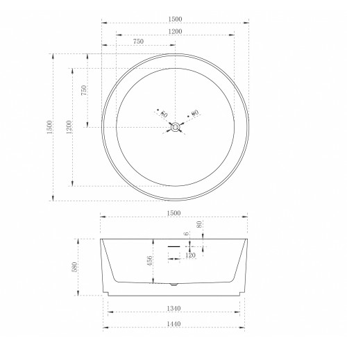 Акриловая ванна ABBER AB9442 белая