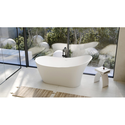 Ванна из искусственного камня ABBER Stein AS9618 белая матовая