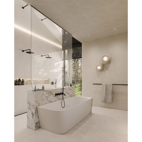 Ванна из искусственного камня ABBER Stein AS9621-1.7 R белая матовая