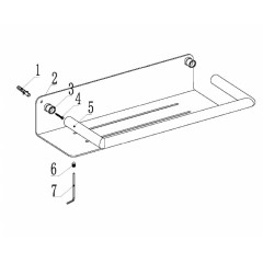 Полка ABBER Osten 316 AA1862BST сталь брашированная