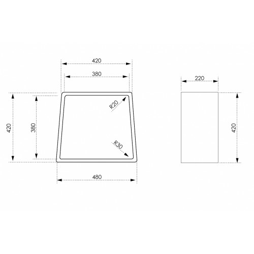 Стульчик для ванной ABBER Stein AS1638 белый матовый