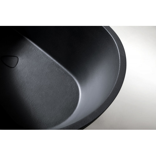 Ванна из искусственного камня ABBER Dortmund AM9911B черная матовая