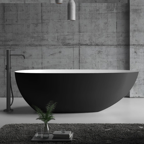 Акриловая ванна ABBER AB9211MB черная матовая