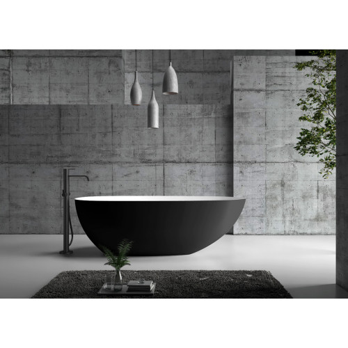 Акриловая ванна ABBER AB9211MB черная матовая