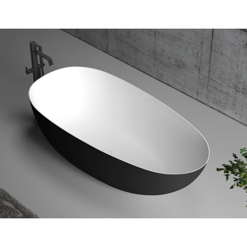 Акриловая ванна ABBER AB9211MB черная матовая