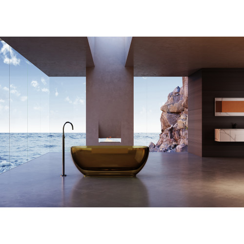 Прозрачная ванна ABBER Kristall AT9703Vesuvian оливковая