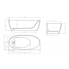 Карбоновая ванна ABBER Karbon AK9004 черная