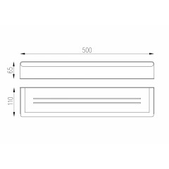 Полка большая ABBER Osten 316 AA1863BG золото брашированное