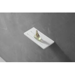 Полочка для ванной комнаты ABBER Stein AS1653 белая матовая