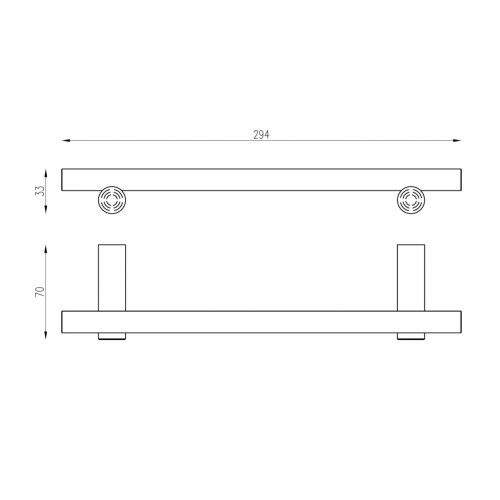 Полотенцедержатель ABBER Osten 316 AA1853BST сталь брашированная