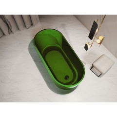 Прозрачная ванна ABBER Kristall AT9706Emerald зеленая