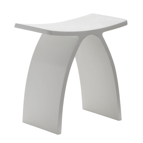 Стульчик для ванной ABBER Stein AS1639 белый матовый