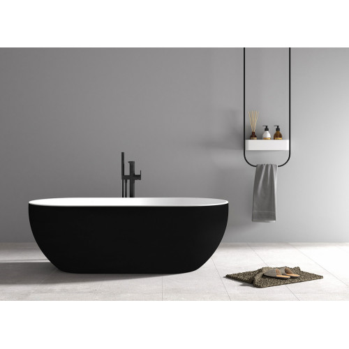 Акриловая ванна ABBER AB9241MB черная матовая