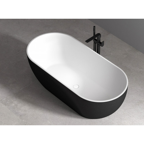 Акриловая ванна ABBER AB9241MB черная матовая