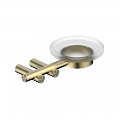 Мыльница с держателем ABBER Osten 316 AA1858BG золото брашированное