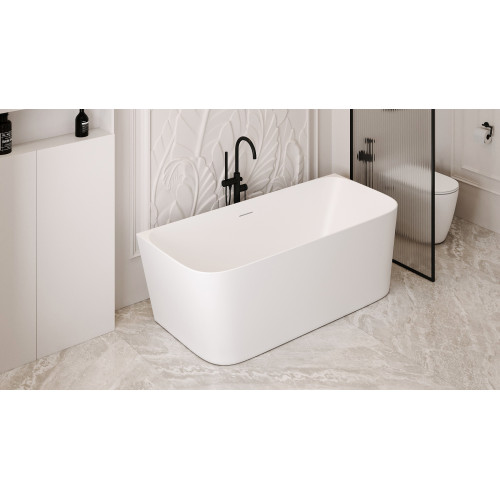 Ванна из искусственного камня ABBER Stein AS9617 белая матовая