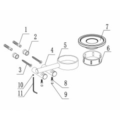Мыльница с держателем ABBER Osten 316 AA1858BG золото брашированное