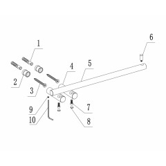 Полотенцедержатель ABBER Osten 316 AA1854BG золото брашированное
