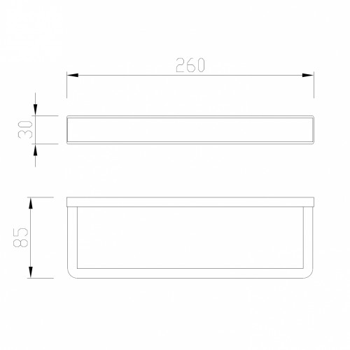 Полотенцедержатель ABBER Westen AA1753B черный матовый