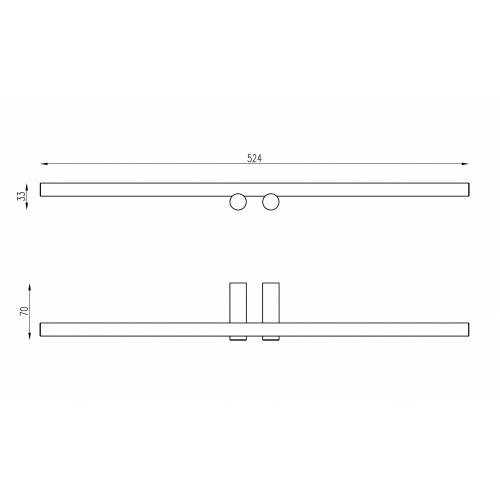 Полотенцедержатель двойной ABBER Osten 316 AA1855BG золото брашированное