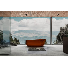 Прозрачная ванна ABBER Kristall AT9706Opal коричневая