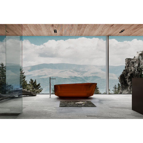 Прозрачная ванна ABBER Kristall AT9706Opal коричневая