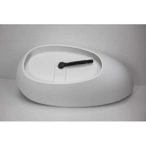 Ванна из искусственного камня ABBER Stein AS9611NM-1.7 белая матовая