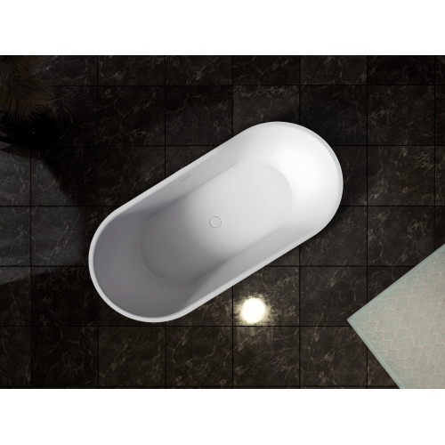 Ванна из искусственного камня ABBER Stein AS9650 белая матовая