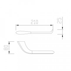 Бумагодержатель ABBER Nord AA1531B черный матовый