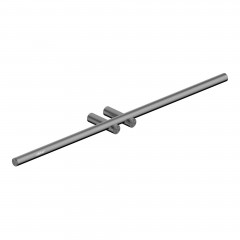 Полотенцедержатель двойной ABBER Osten 316 AA1855BGG оружейная сталь брашированная