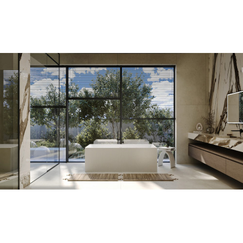 Ванна из искусственного камня ABBER Stein AS9602 белая матовая